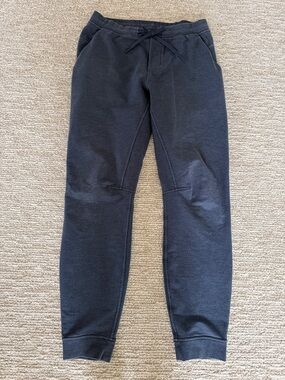 Lululemon Joggers Lrg Tall Blue Heather City Sweat Soft Stretch French Terry